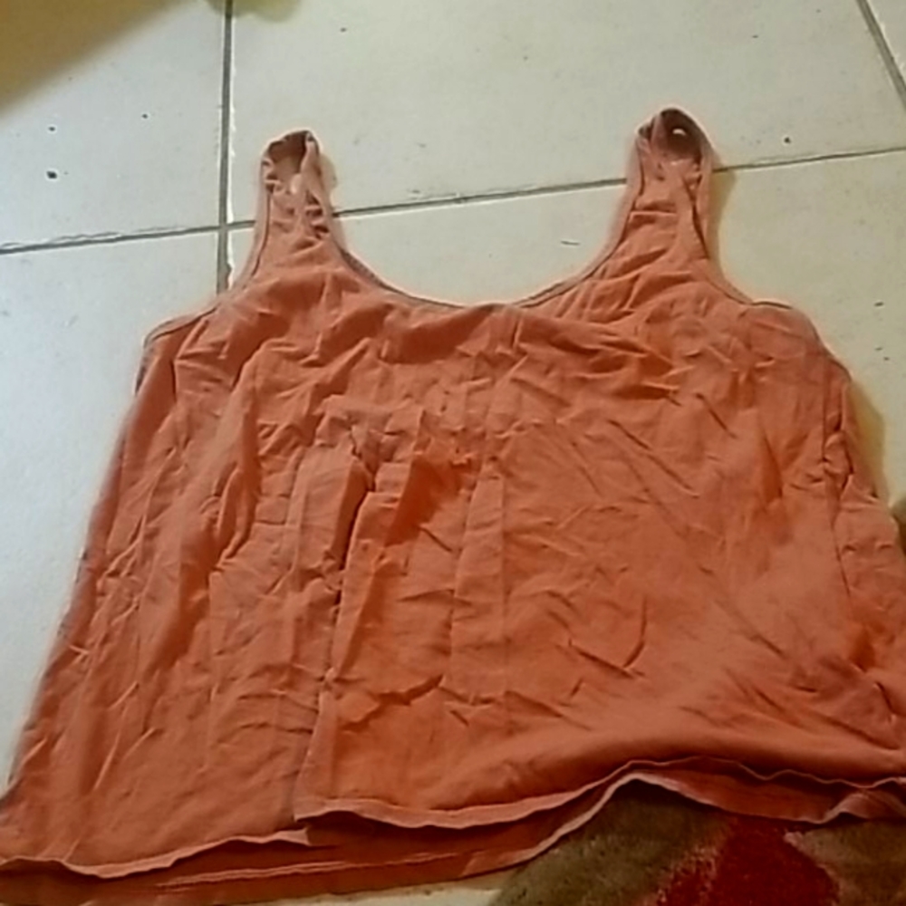 Desaturated pink tank top